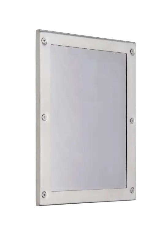 Weekendaanbieding HorecaTraders Veiligheidsspiegel RVS 406x305 mm – Naadloos & Sanitaire Montage