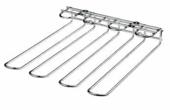 HorecaTraders Verchroomd Glazenrek | 30x30cm | 3 Rijen Laatste Kans