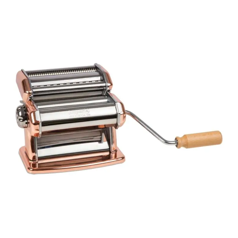 Gratis Retour HorecaTraders Verchroomd pastamachine koper | staal | 20,5(h) x 18,5(b) x 17,5(d)cm