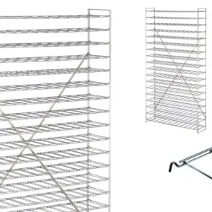 Nu Kopen HorecaTraders Wijnrek | RVS | 216 Flessen | 120x30x190 cm