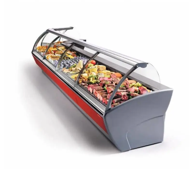 Oscartielle Verlichte Koeltoonbank | Oscartielle MAJOR 1330 VCA | 133x118,5x(H)133cm Koopje