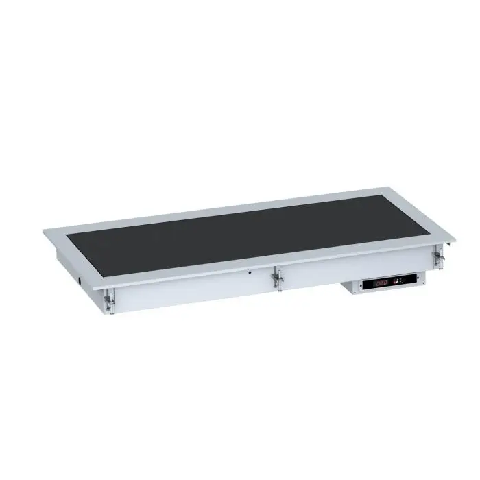 Combisteel Verwarmde keramische inbouwplaat | Zwart | 4 Formaten Nieuw