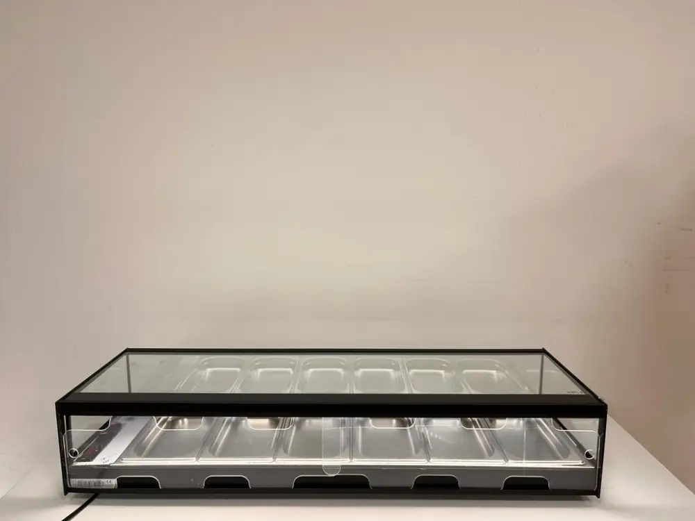 Laatste Kans HorecaTraders Verwarmde vitrine | Tapas | Verhard glas | OUTLET