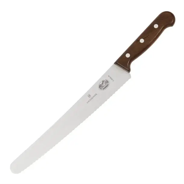Victorinox Victorinox gekarteld banketmes met houten handvat | 25,5 cm Koop Online