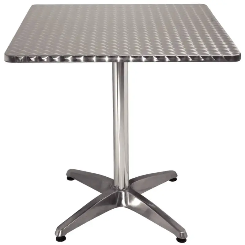 Direct Beschikbaar Bolero Vierkant horeca tafel RVS 70x70 cm