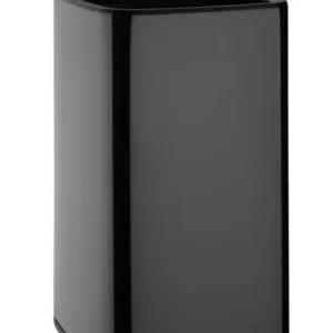 Betaalbaar HorecaTradersVierkante Afvalbak Titanium Zwart 10Ltr