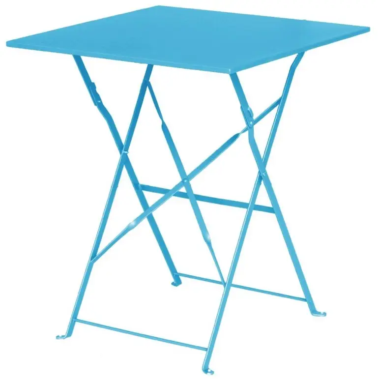 Bolero Vierkante opklapbare stalen tafel | 71(h)x60(b)x60(d)cm Goedkoop