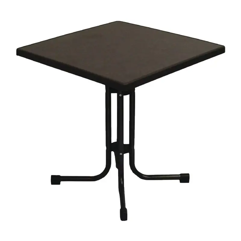 Premium HorecaTraders Vierkante opklapbare tafel | 70x70 cm | Antharaciet