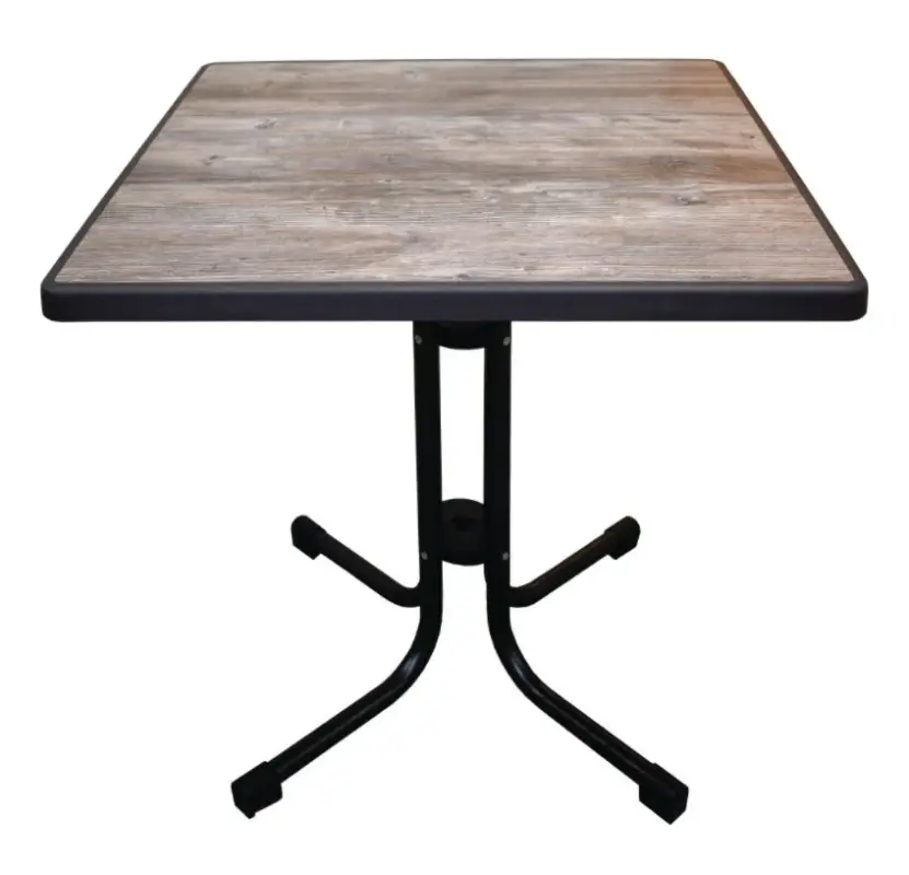 HorecaTraders Vierkante opklapbare tafel | 70x70 cm | Vintage Exclusieve Aanbieding
