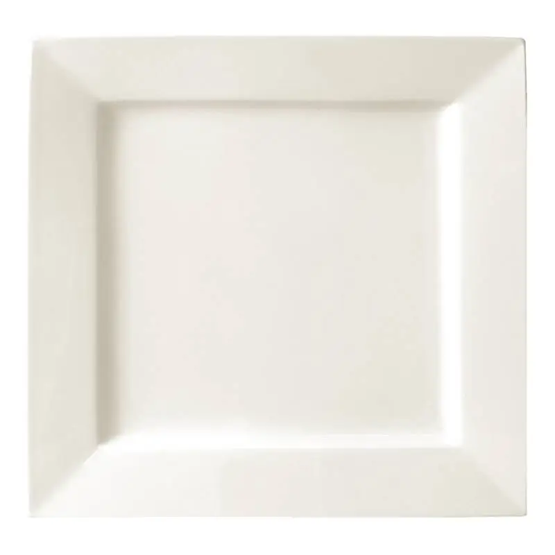 HorecaTraders Vierkante Witte Bord Porselein | 26,5cm (Stuks 4) Tijdelijk Beschikbaar