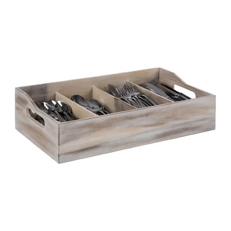 APS Vintage bestekverdeler | 4 vakken | Acaciahout Must-Have
