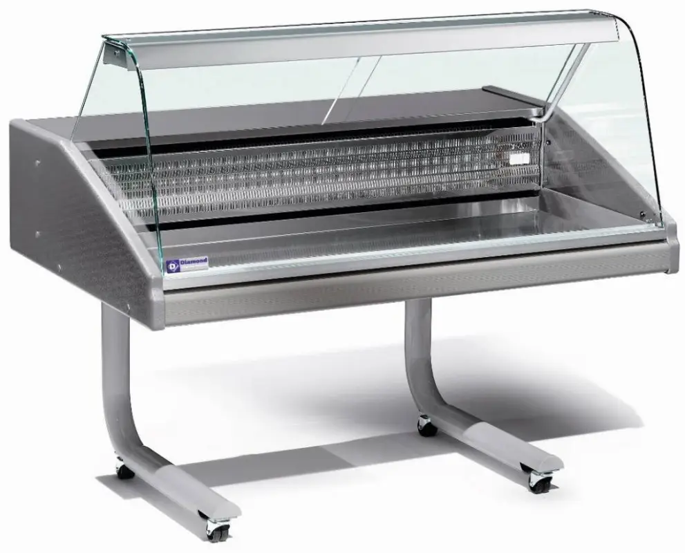 HorecaTraders Vitrinetoonbank Gekoeld | +0° / +2°graden. Op = Op