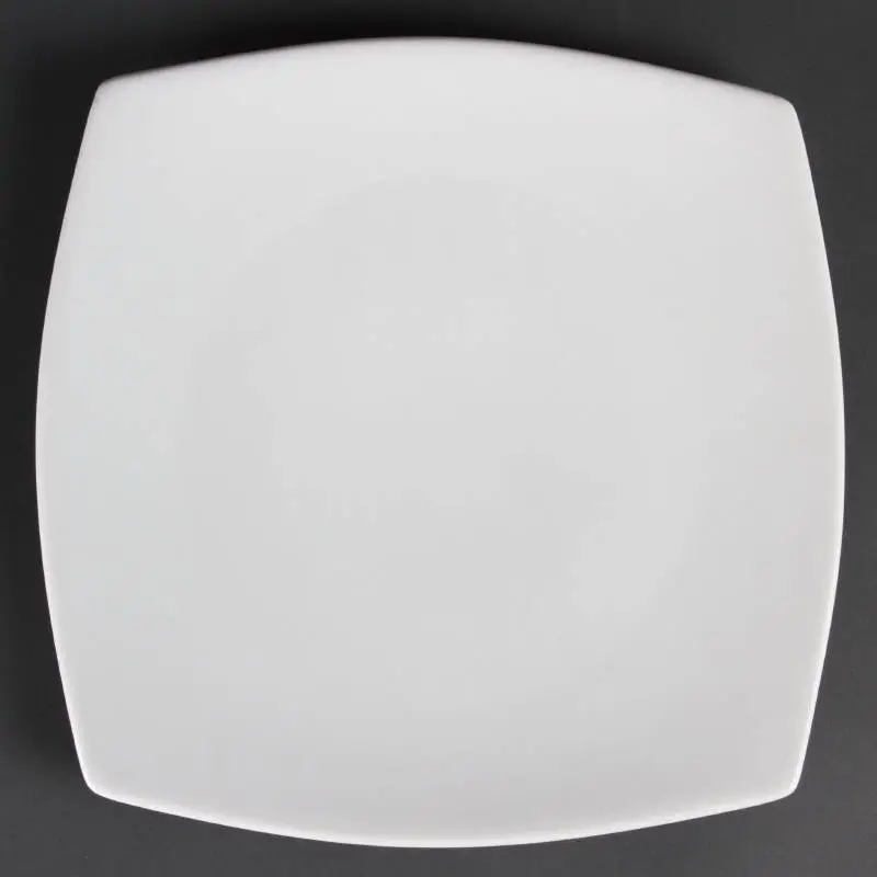 Lage Prijs Olympia Vlakke porselein borden wit 27 cm (stuks 6)