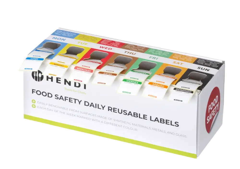 HorecaTraders Voedselveiligheid sticker | Met dispenser | Eenvoudig | 7000 stickers Dagaanbieding