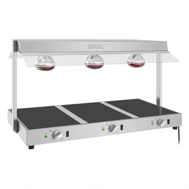 Bestseller Buffalo Voedselverwarmer Met Galerij 3X GN 1/156,7h x 103,6b x 50,1d cm