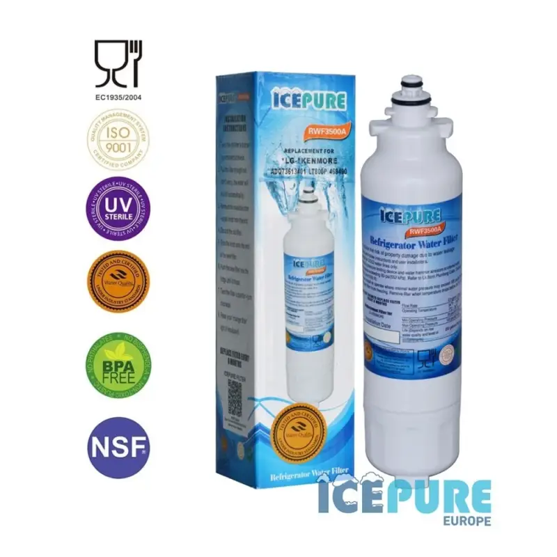 Icepure Waterfilter geschikt voor LG ADQ73613401 LT800P Gratis Retour