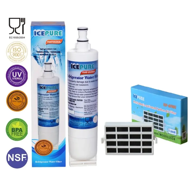 Snelle Levering Icepure Filterset geschikt voor Whirlpool 481281728986 / SBS001 en HYG001