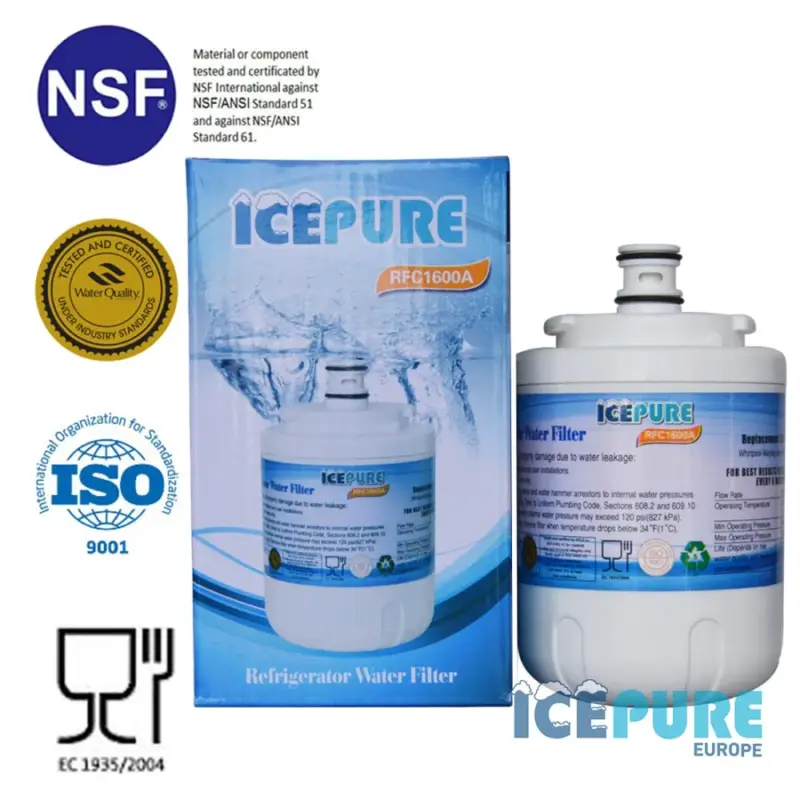 Op = Op Icepure Waterfilter geschikt voor Arcelik UKF7003