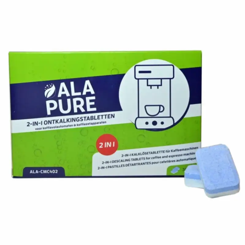 Alapure Universele 2-in-1 Ontkalkingstabletten 20 gram ALA-CMC402 (30st.) Aanbieding
