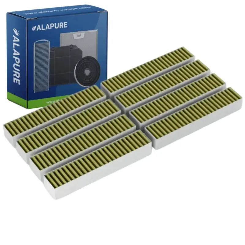 Must-Have Alapure HFK025 CleanAir Plus Koolstoffilter geschikt voor 17005507 / 17005512 / AA200100 / LZ21WWB16 (8 St)