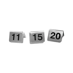 Tafelnummers RVS set 11-20 Merkproduct