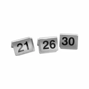 Bestseller Tafelnummers RVS set 21-30
