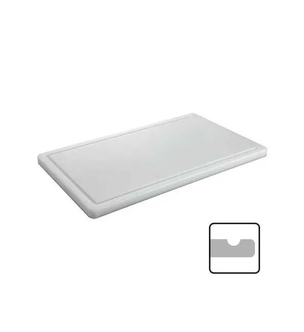 Snijblad wit 40x25x2cm geul Korting