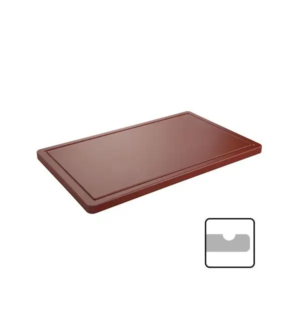 Favoriet CaterChef Snijblad bruin 50x30x2cm geul
