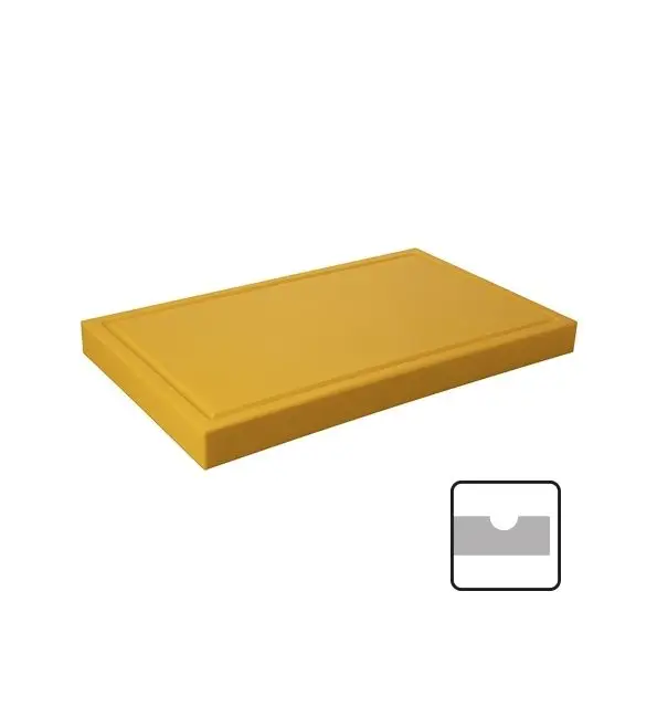 Snijblad geel 50x30x4cm geul Gereduceerde Prijs