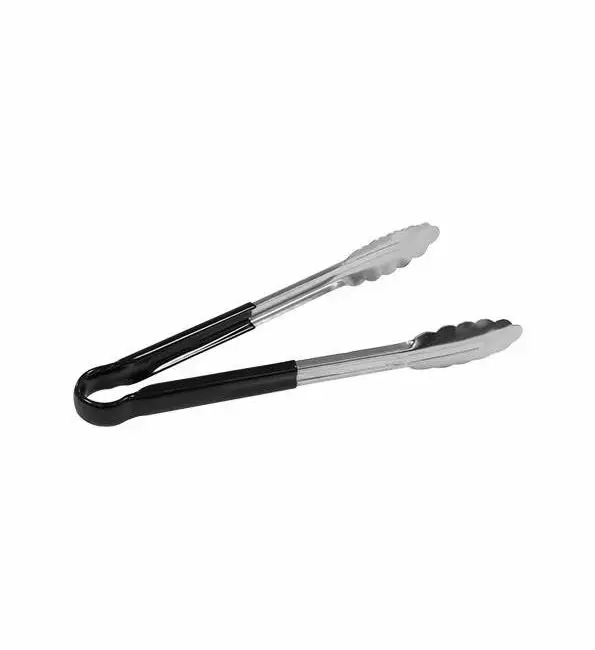 Populair Serveertang zwart RVS 25cm