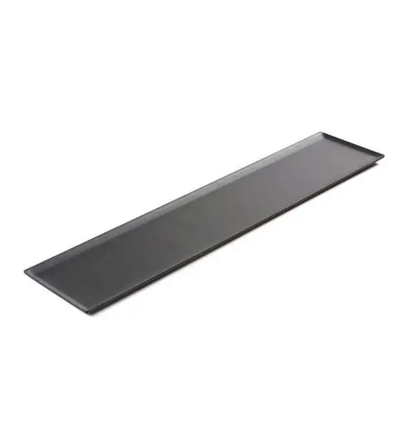 Betrouwbaar Lineoplus Presentatieschotel zwart smoke 600x150x5mm