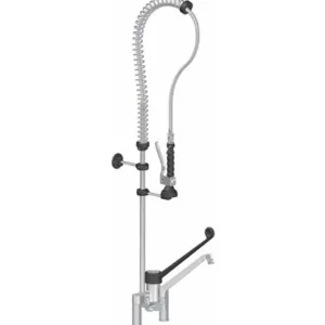 Linum Voorspoeldouche dubbelgats incl. kwartslag tussenkraan 1300mm Favoriet