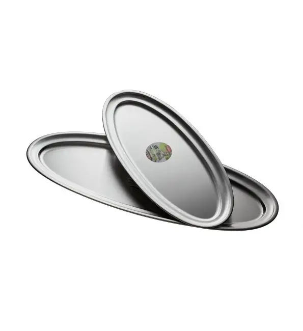 Inoxibar Ovale schotel met boord 60x27cm Hoge Kwaliteit