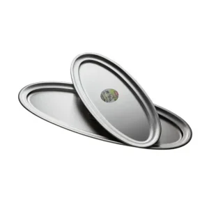 Inoxibar Ovale schotel met boord inox 60x27cm Shop Nu