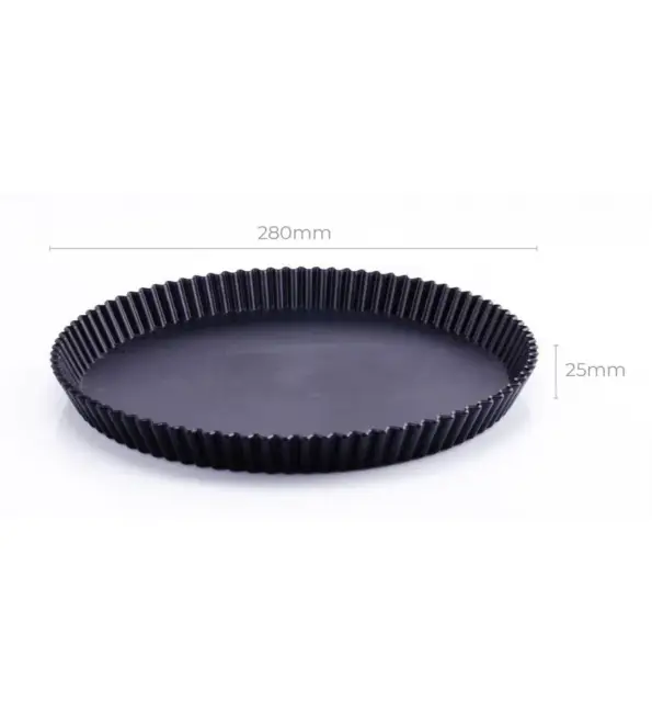 Fabrieksprijs CBP Taartvorm kunststof gekarteld 28cm