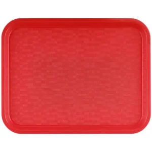 Dienschaal PP rood 34,5x26,5cm Direct Verzonden
