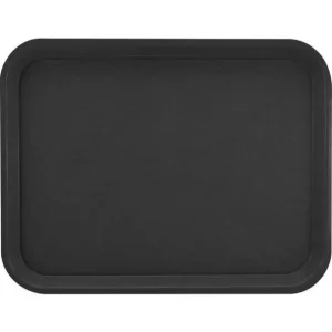 Dienschaal PP zwart 34,5x26,5cm Direct Verzonden