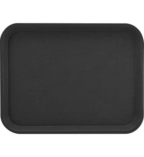 Dienschaal PP zwart 34,5x26,5cm Direct Verzonden