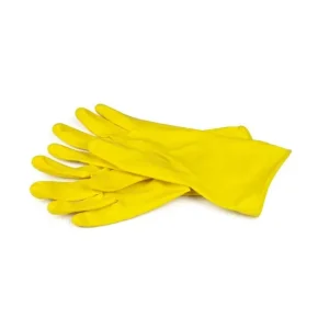Koop Online Huishoudhandschoen latex geel large