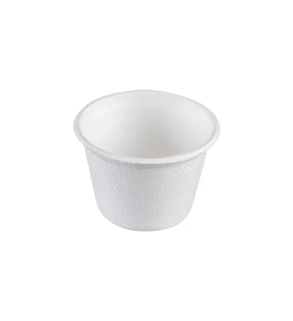 Nieuw Bagasse Cup suikerriet 140ml Ø106xH38,6mm | 50 stuks