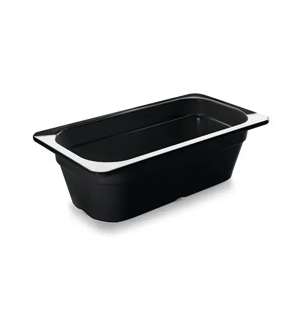 Melamine schaal GN 1/3 65mm zwart Gereduceerde Prijs