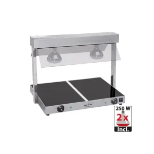 Beste Prijs CaterChef warmhoudplaat met brug 2xGN1/1