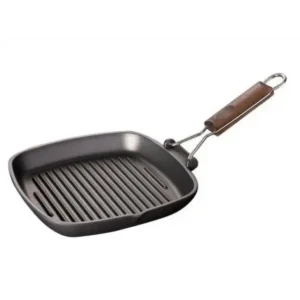 Koop Vandaag Risoli Saporella Grillpan houten handvat 26x26cm