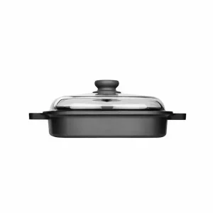 Risoli Explora Vaporgrill met glazen deksel 26x26cm Beperkte Voorraad