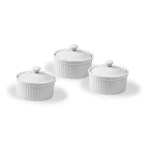Veilige Betaling Cocotte met deksel wit 9cm