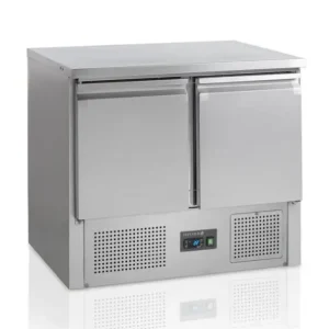Veilige Betaling Tefcold Saladette-vrieswerkbank SA910BT GN1/1 | 943x700x877mm