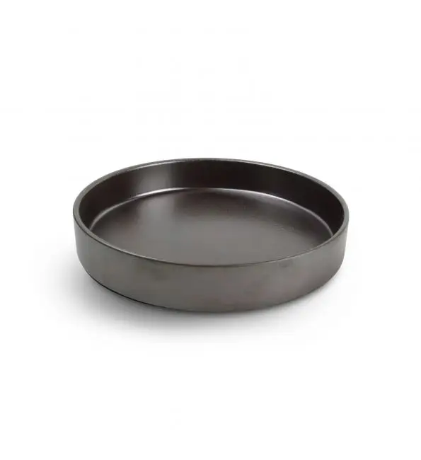 Chic Verso Diep bord stapelbaar black 24xH4cm Flitsaanbieding