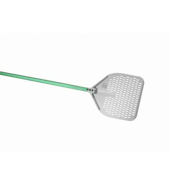 Exclusieve Aanbieding GI Metal Pizzaschep Gluten Free alu rechthoek geperforeerd 33x33cm