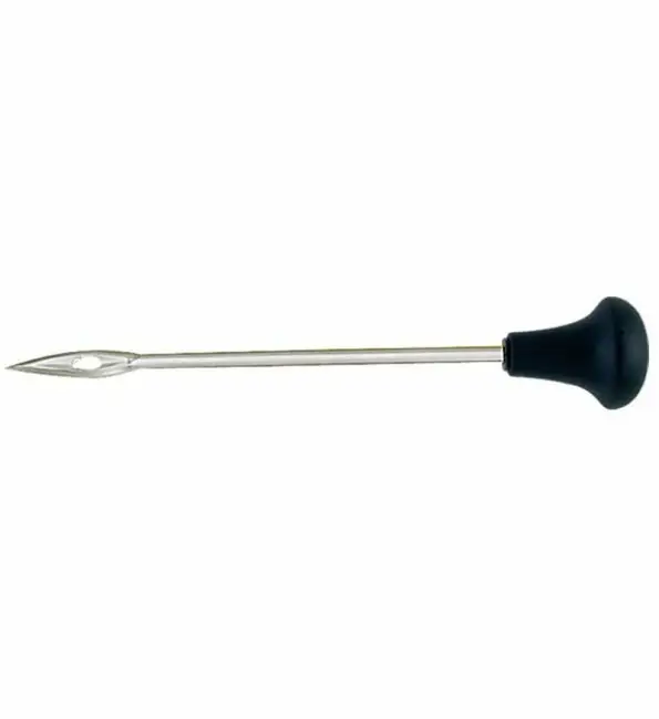 Favoriet Fischer-Bargoin Naald met handvat en gesloten oog inox 25cm