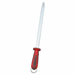 Premium Fischer-Bargoin Wetstaal 245 ovaal rood anti-slip